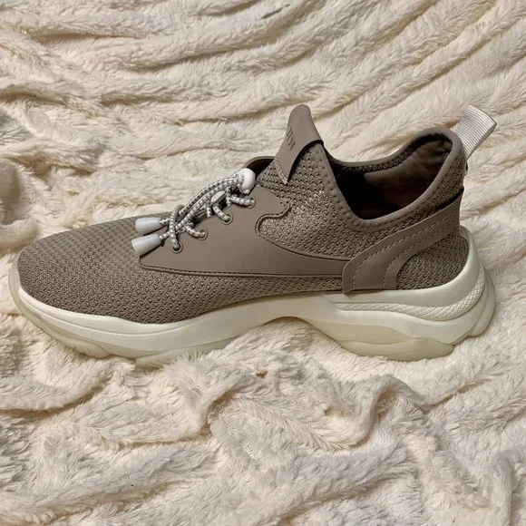 Steve Madden Myles Taupe Chunky Sneakers Comfortable Neutral Athletic Shoes 11M - Picture 7 of 10